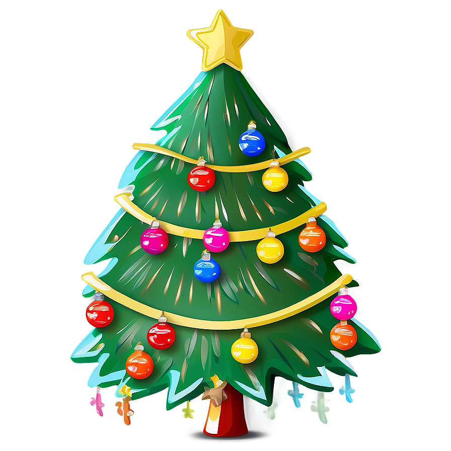 Traditional Cute Christmas Tree Png 30