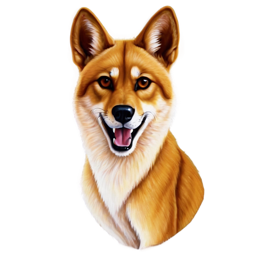 Traditional Dingo Painting Png 06202024