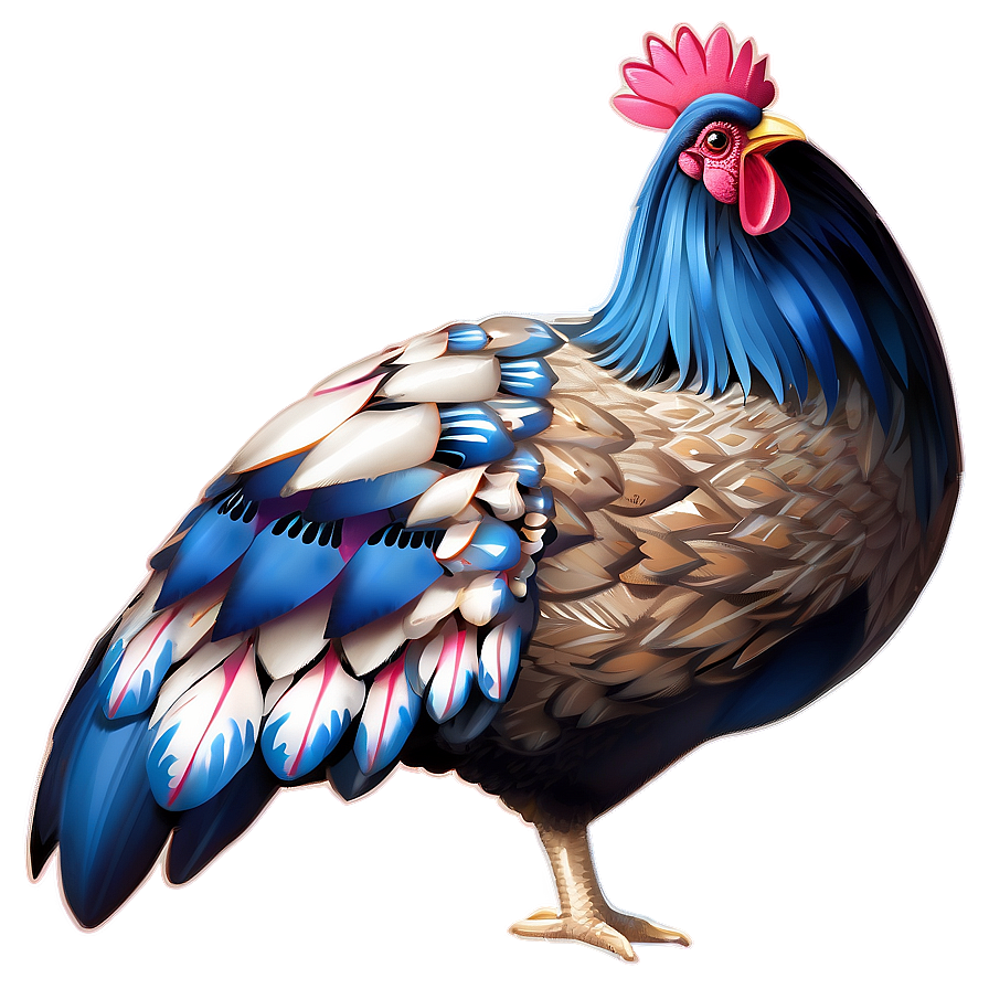 Traditional Folk Hen Png 06202024