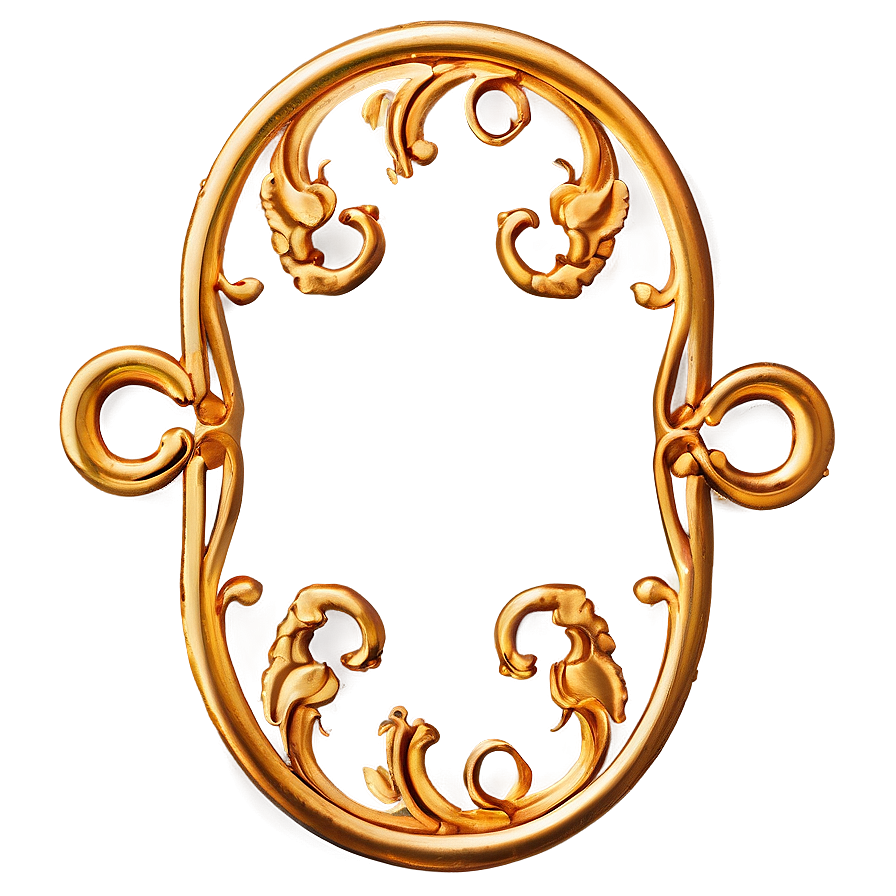 Traditional Gold Scrollwork Png 06262024