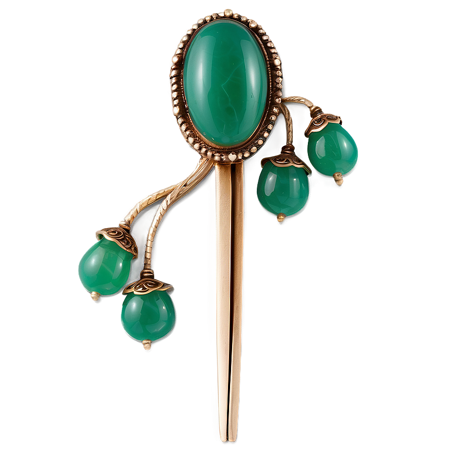 Traditional Jade Hairpin Png Epy51