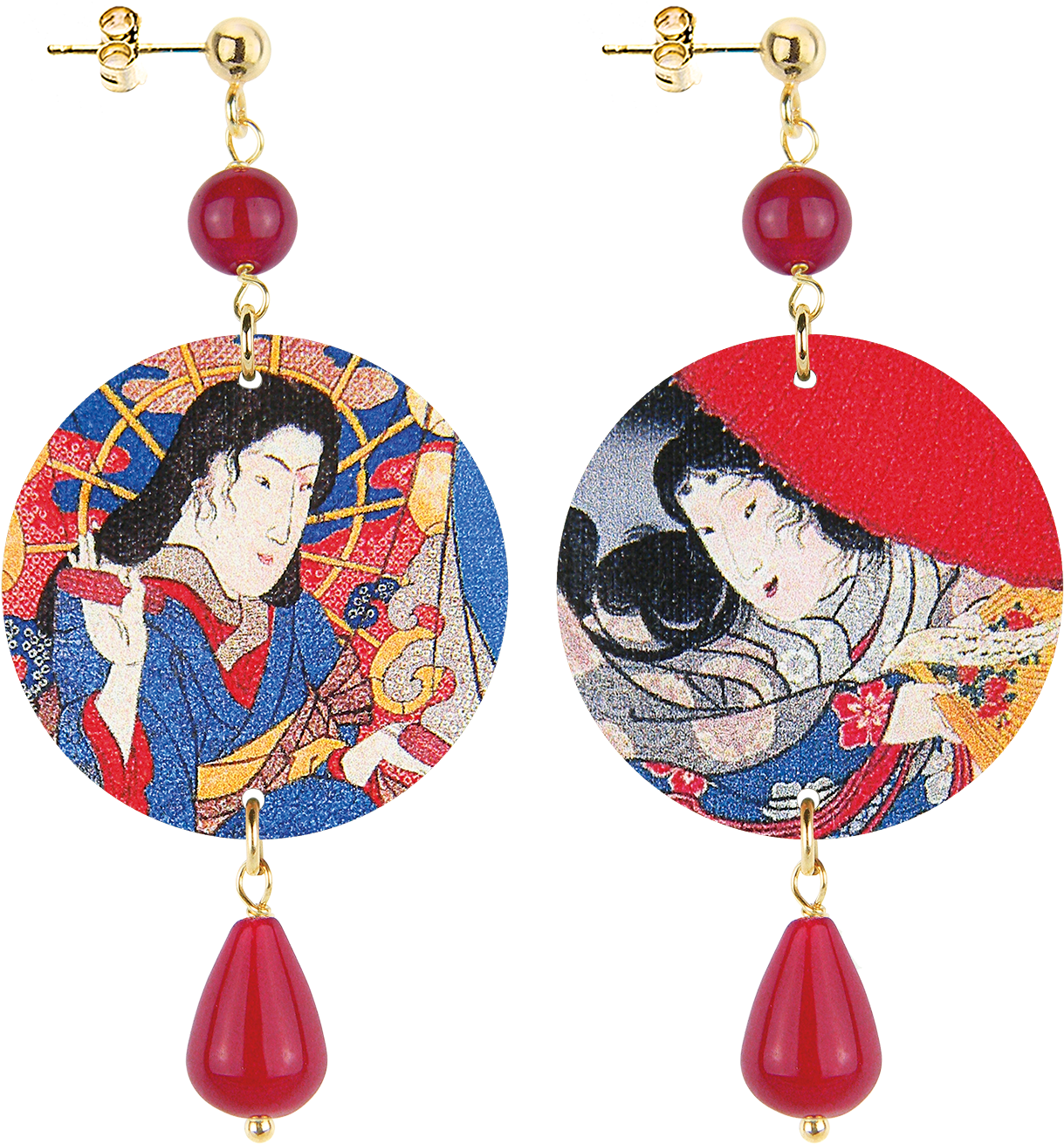 Traditional Japanese Art Earrings