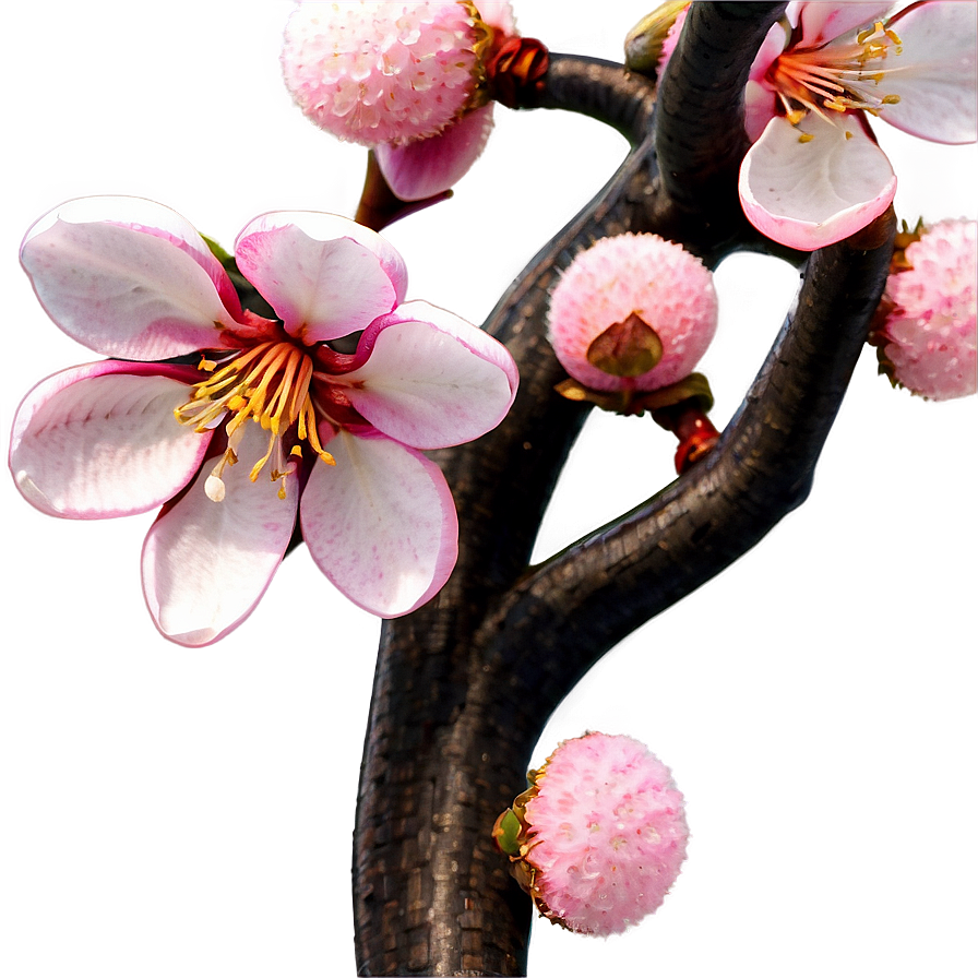 Traditional Japanese Cherry Blossom Png Ion