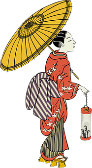 Traditional Japanese Geisha Art