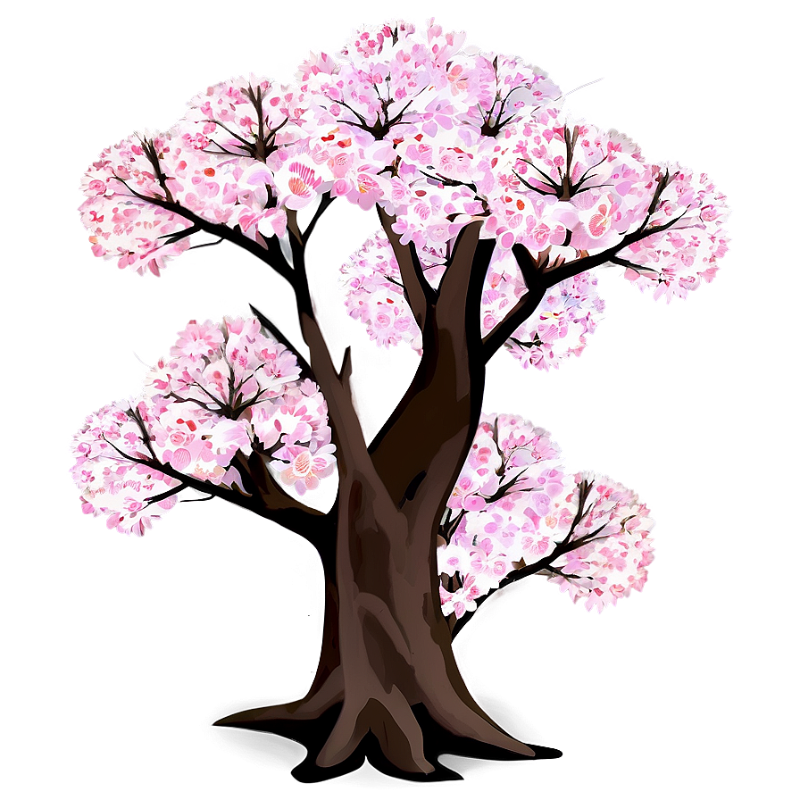 Traditional Japanese Sakura Tree Png Meg