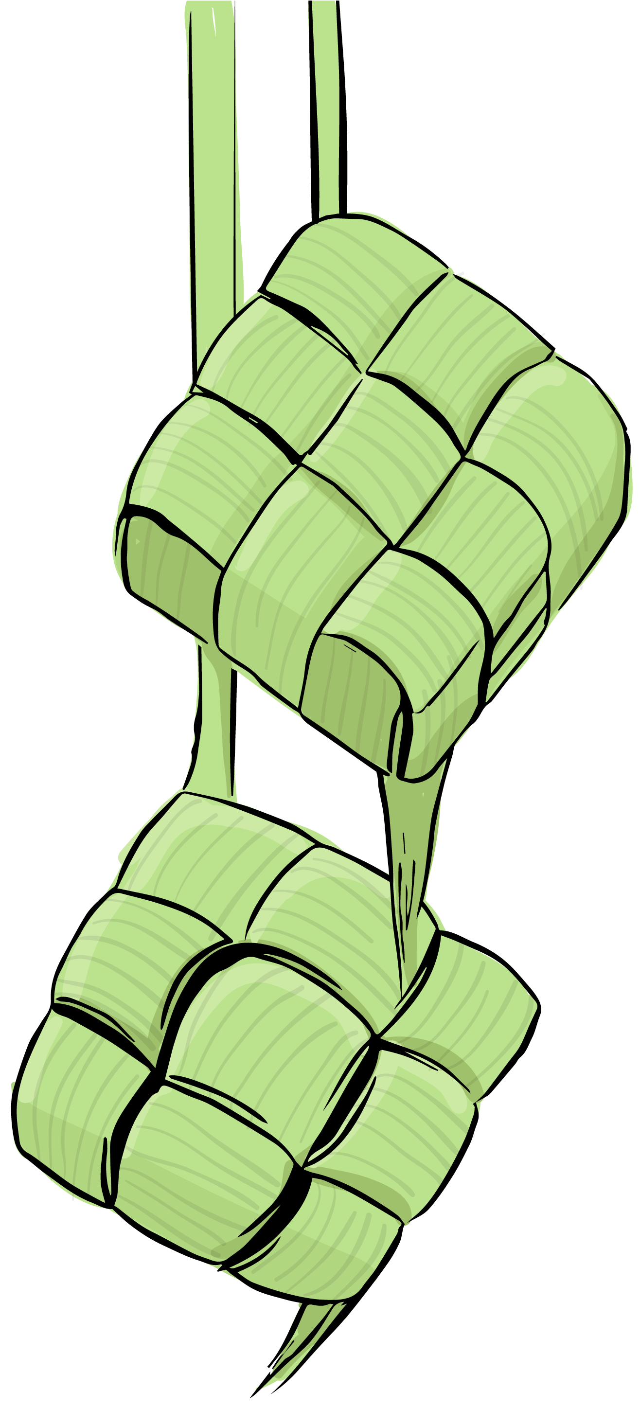 Traditional Ketupat Illustration