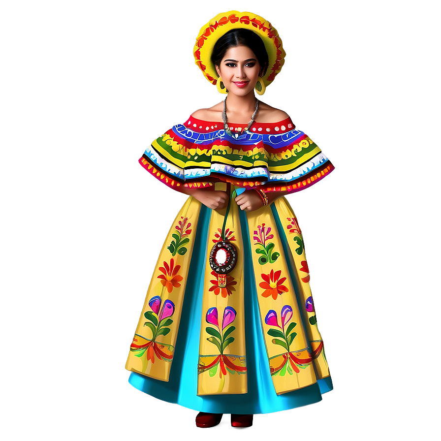 Traditional Mexican Dress Png Bec