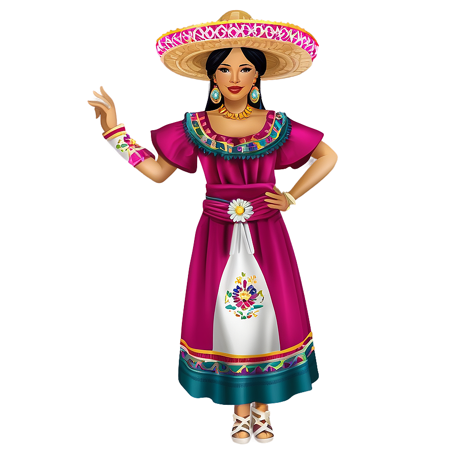 Traditional Mexican Dress Png Udu