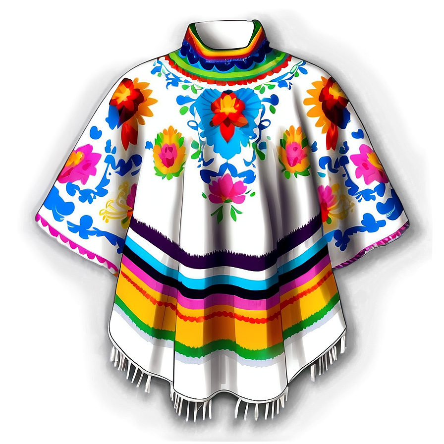 Traditional Mexican Poncho Png 19