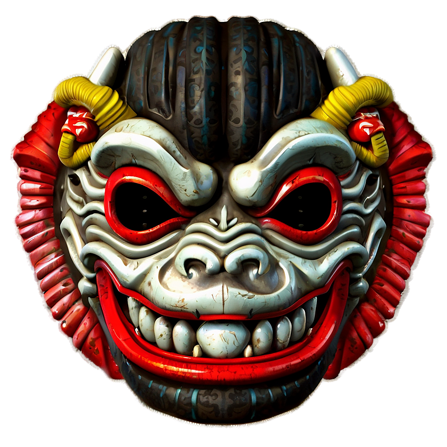 Traditional Oni Mask Png Atr19