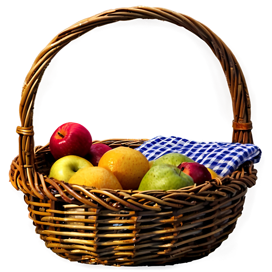 Traditional Picnic Basket Png 06122024