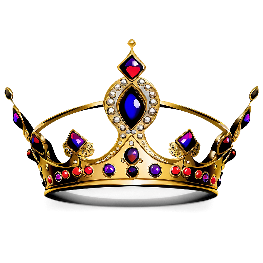 Traditional Queen Crown Design Png 68