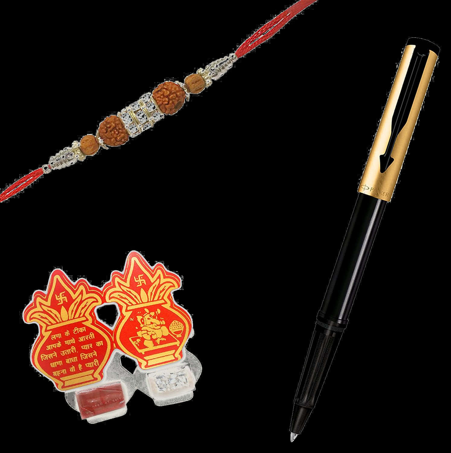 Traditional Rakhiand Pen Set