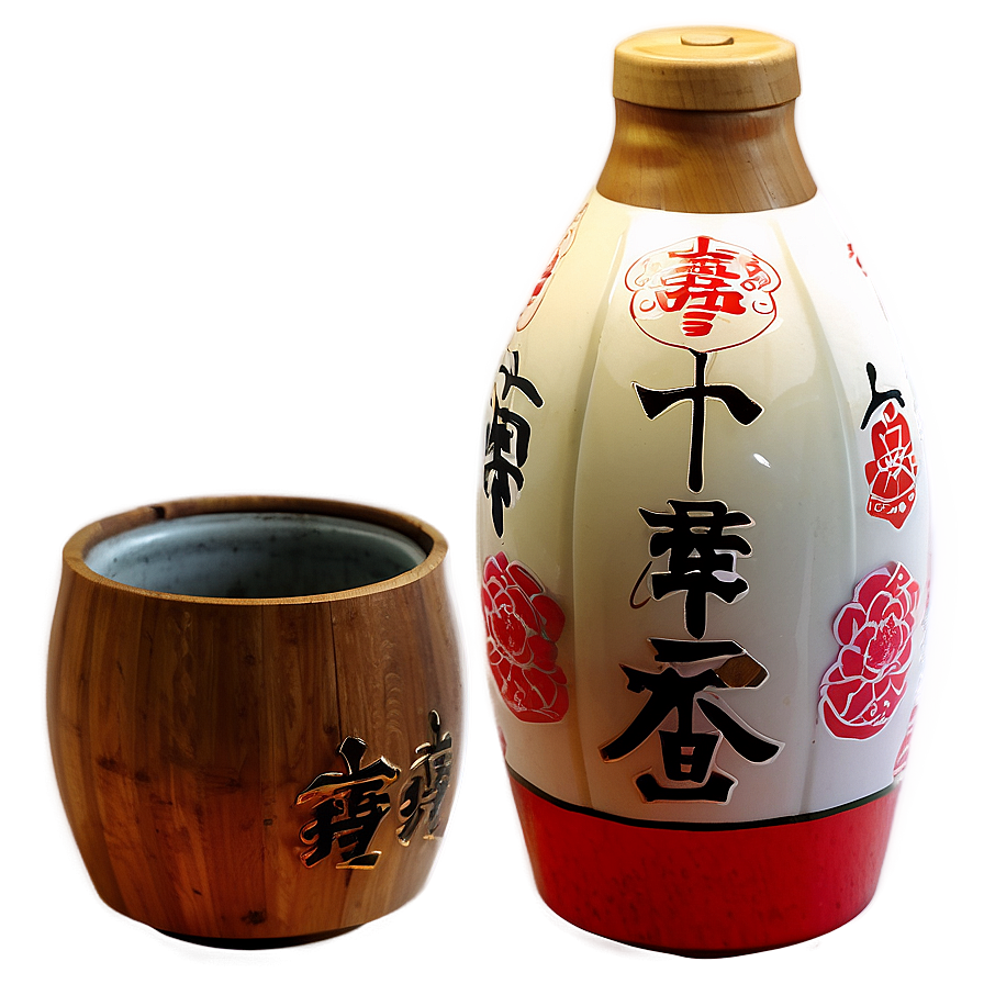 Traditional Sake Bottle Png 78