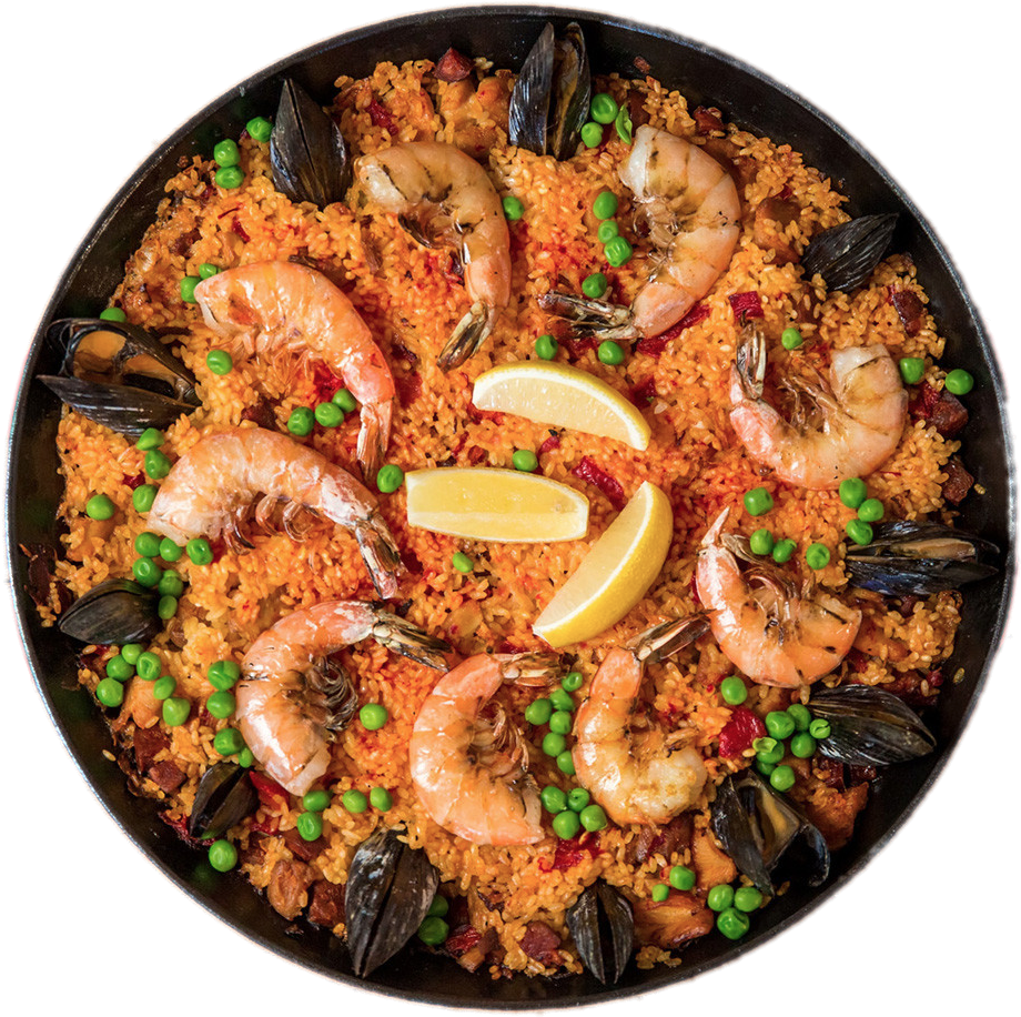 Traditional Spanish Paella Dish