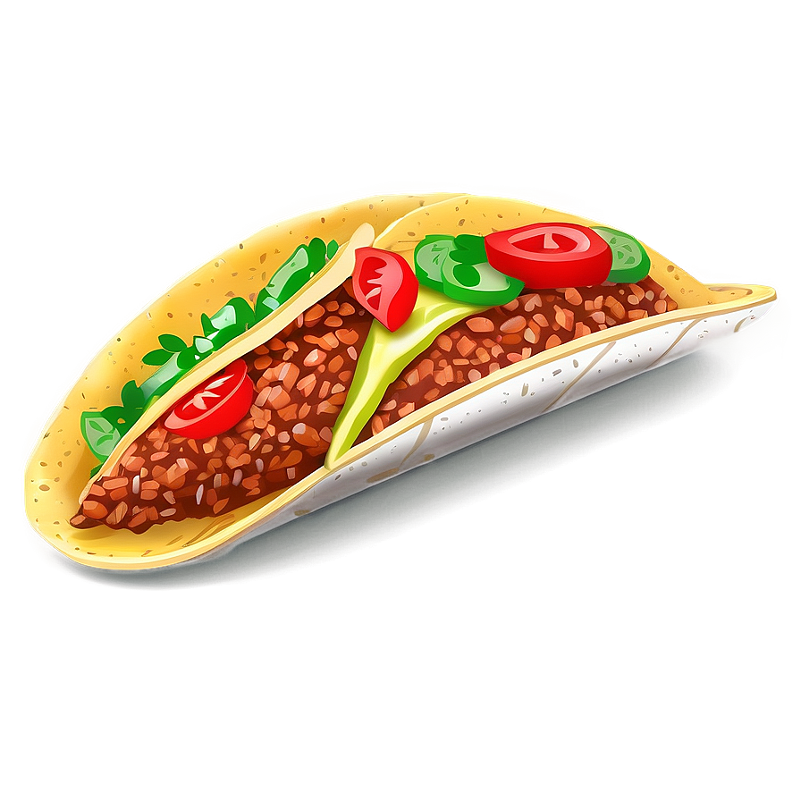 Traditional Taco Clipart Png 06262024