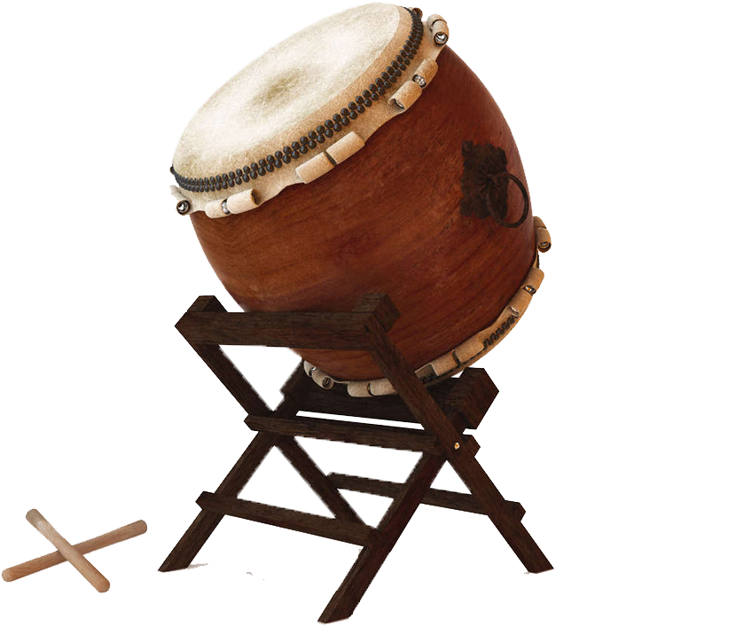 Traditional Taiko Drumon Stand