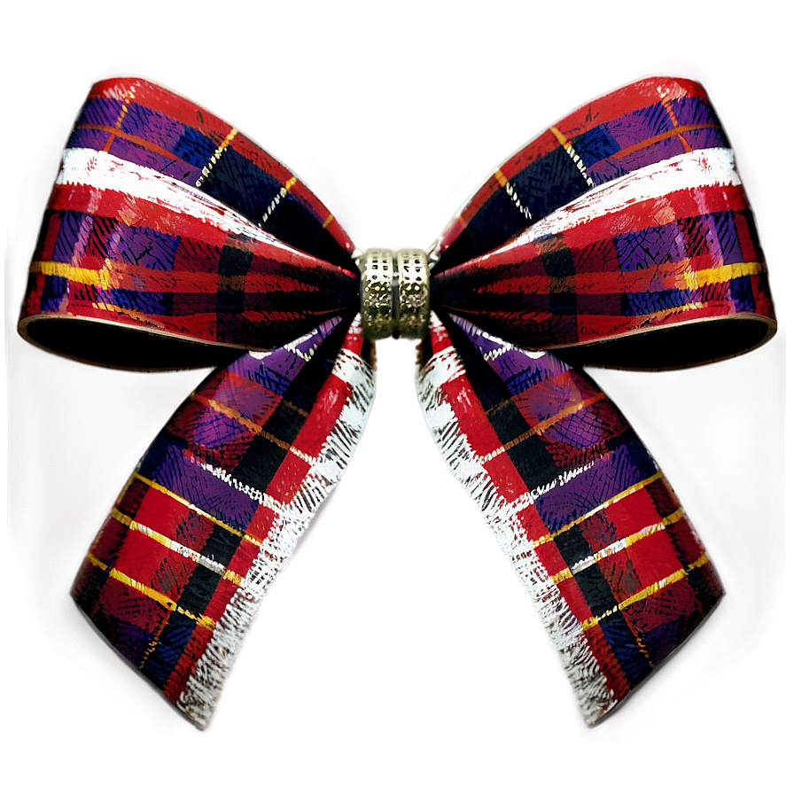 Traditional Tartan Bow Png Vmu