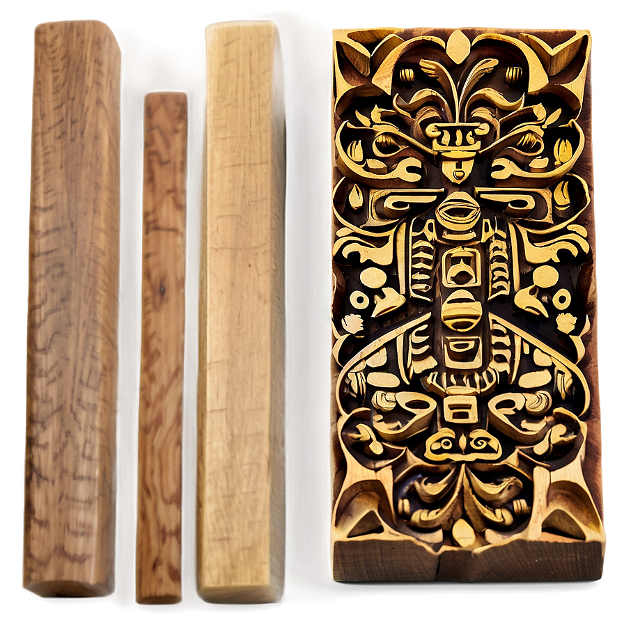 Traditional Wood Block Png 9