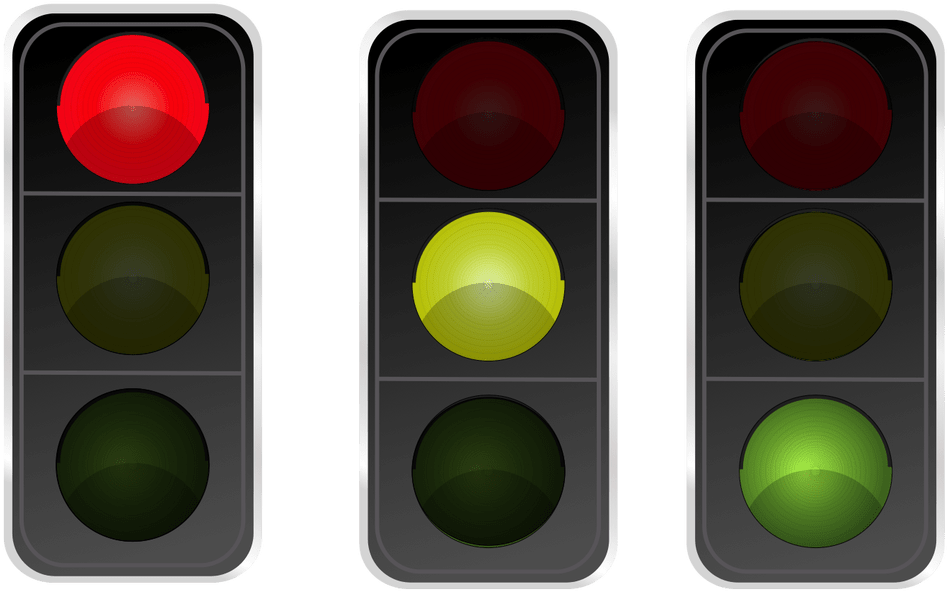 Traffic Light Stages Illustration