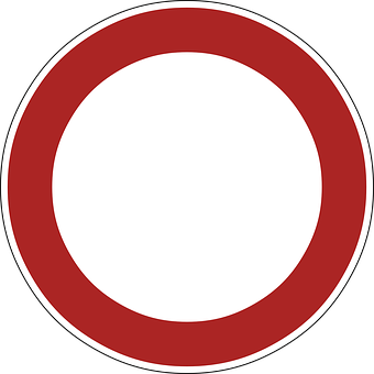 Traffic No Entry Sign