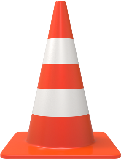 Traffic Safety Cone Isolated