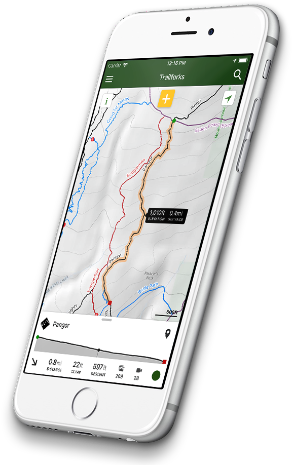 Trail Map Appi Phone Display