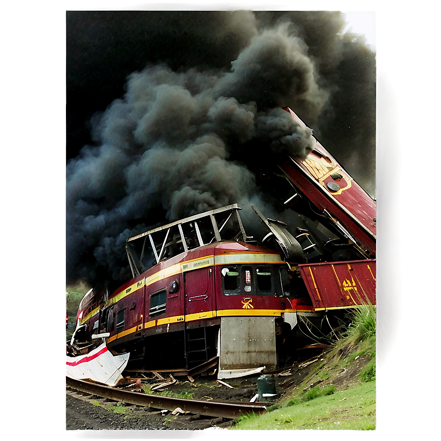 Train Crash Disaster Png Hsk48