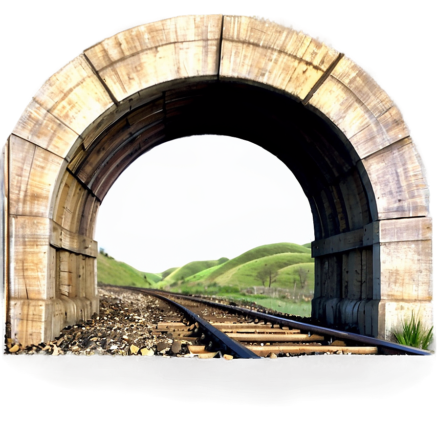 Train Track And Tunnel Png 82