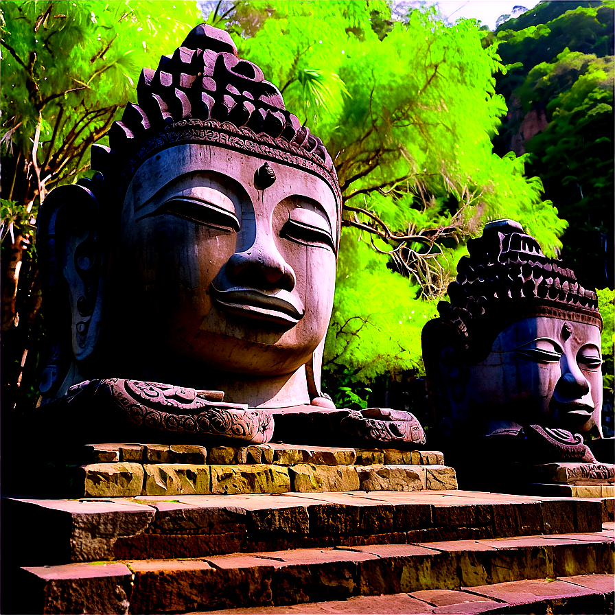 Tranquil Asian Temples Png Joh