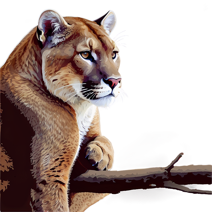 Tranquil Cougar Png 06202024