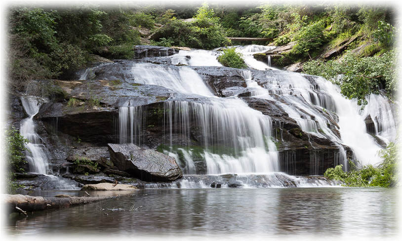 Tranquil Forest Waterfall