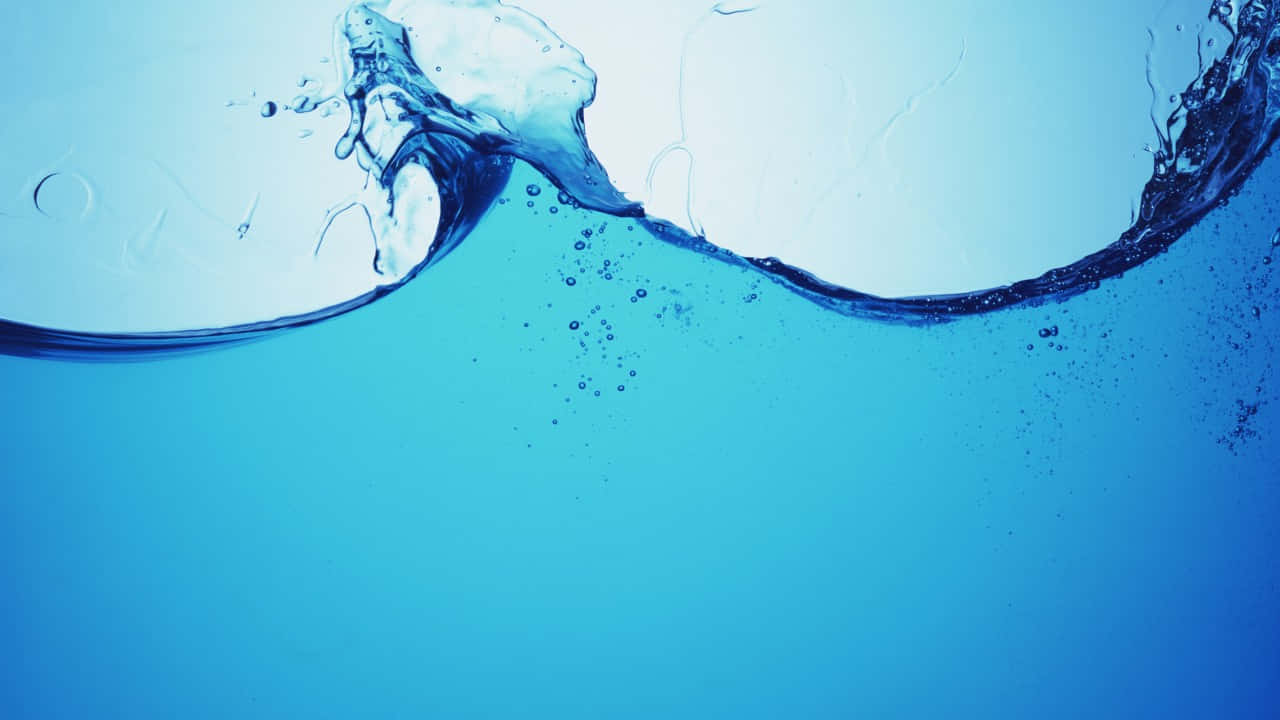 Tranquil Water Splash Blue Backdrop