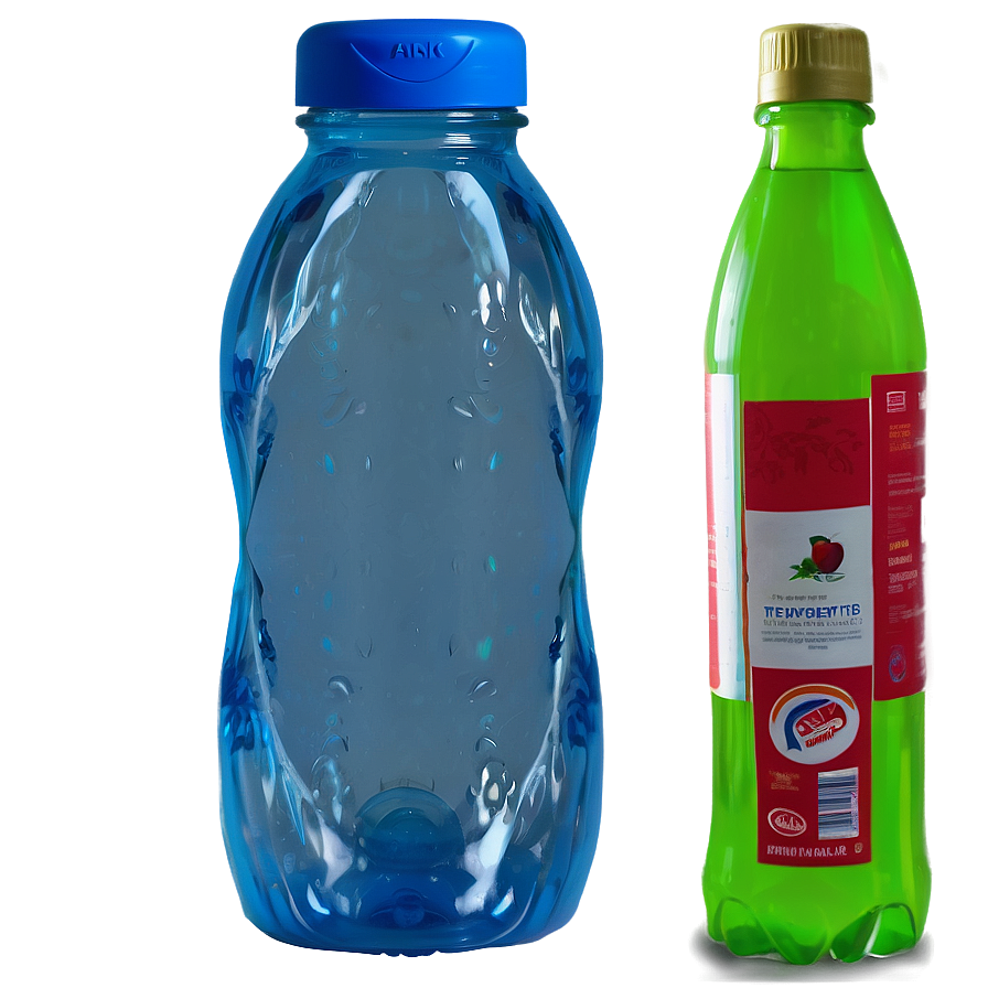 Transparent Blue Plastic Bottle Png 05252024