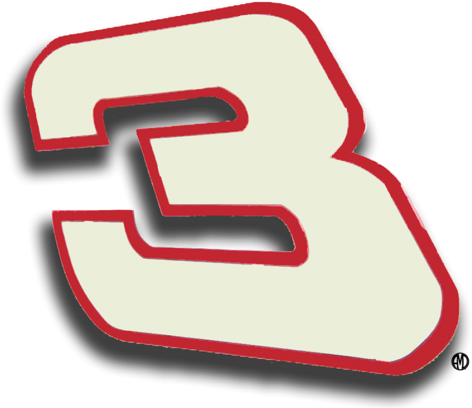 Transparent Dale Earnhardt 3 Png - Dale Earnhardt Sr Number Png, Png Download