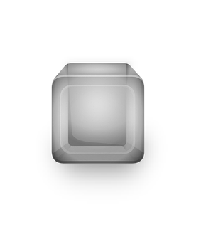 Transparent Glass Cube Black Background