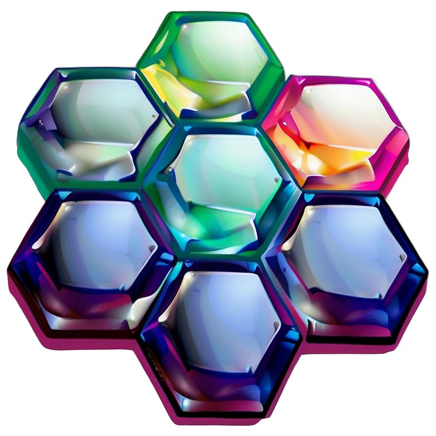 Transparent Hexagon Pattern Png 06202024