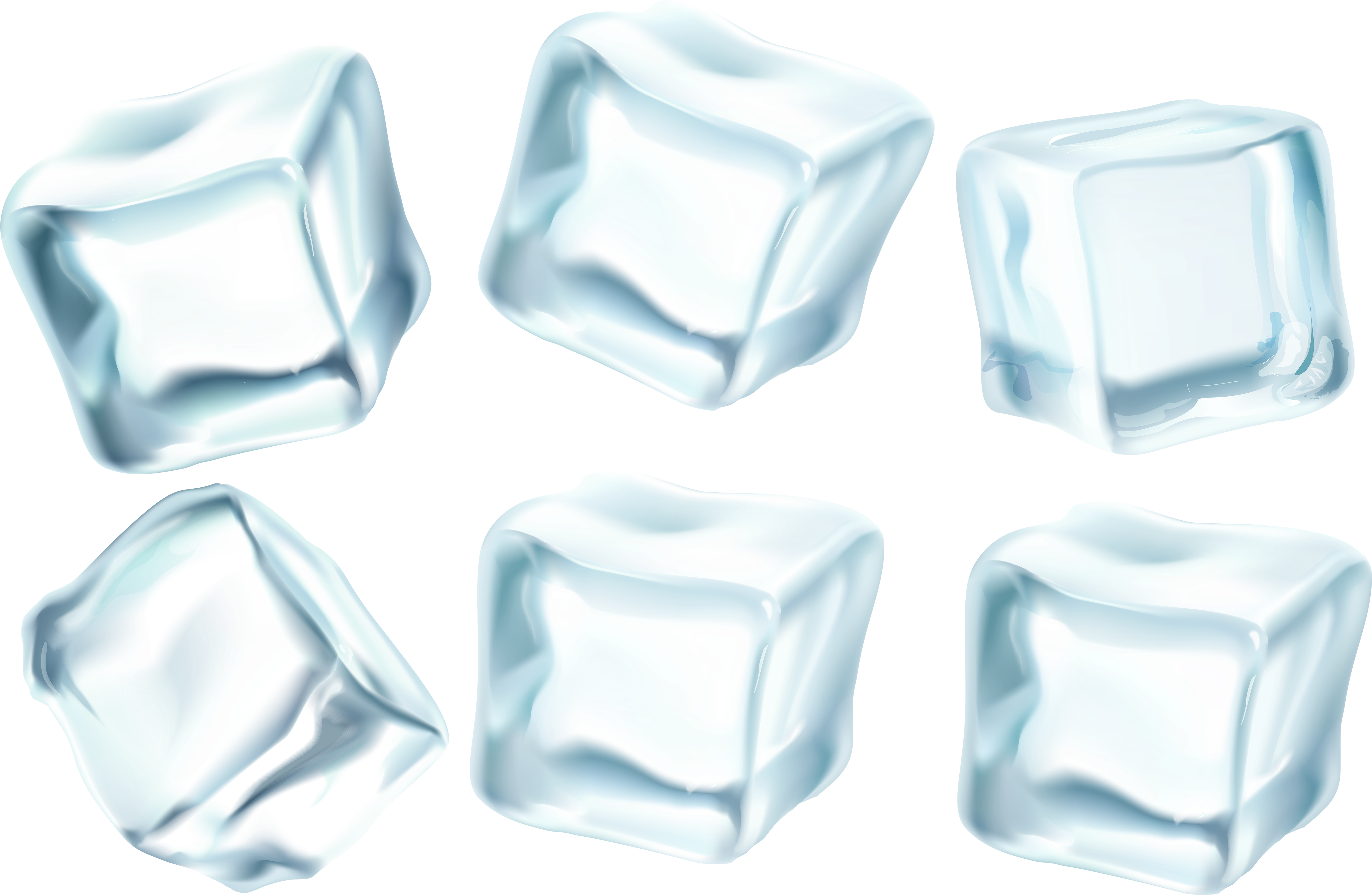 Transparent Ice Cubes Background