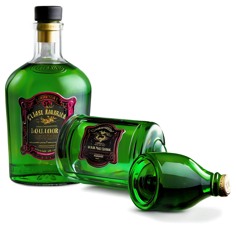 Transparent Liquor Bottle Png 9