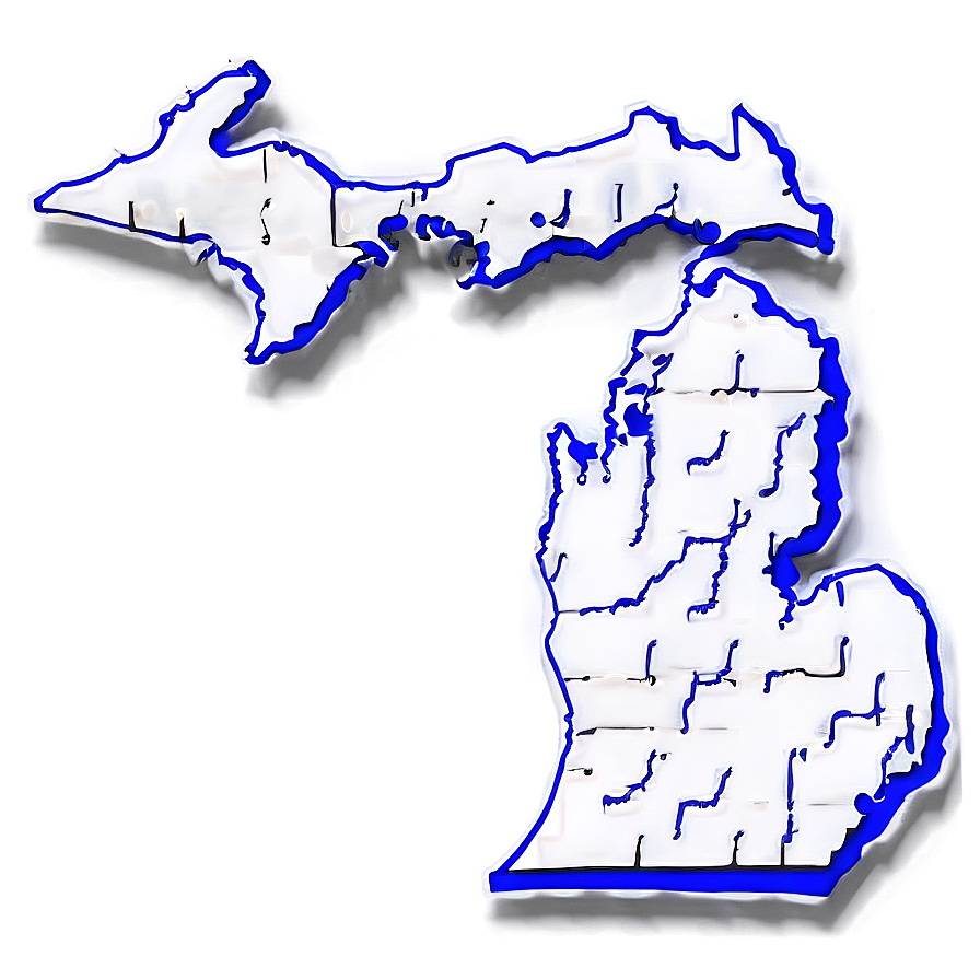 Transparent Michigan Silhouette Png 06262024