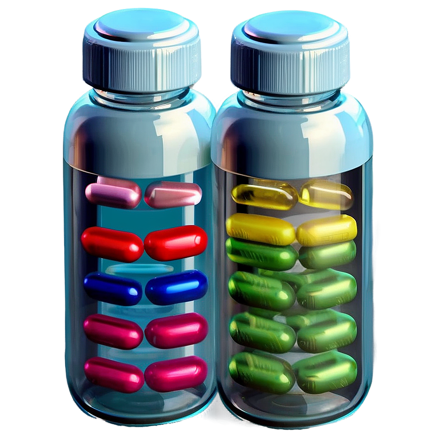 Transparent Pill Bottle Png 05252024