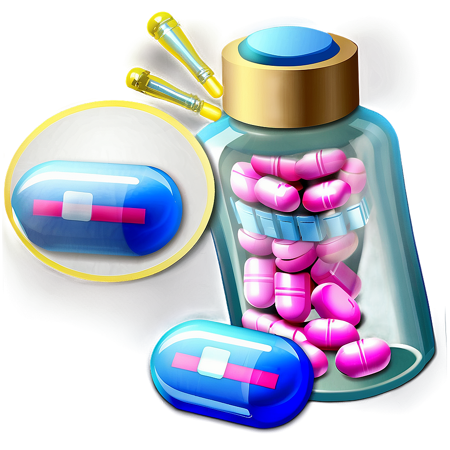 Transparent Pill Bottle Png 05252024