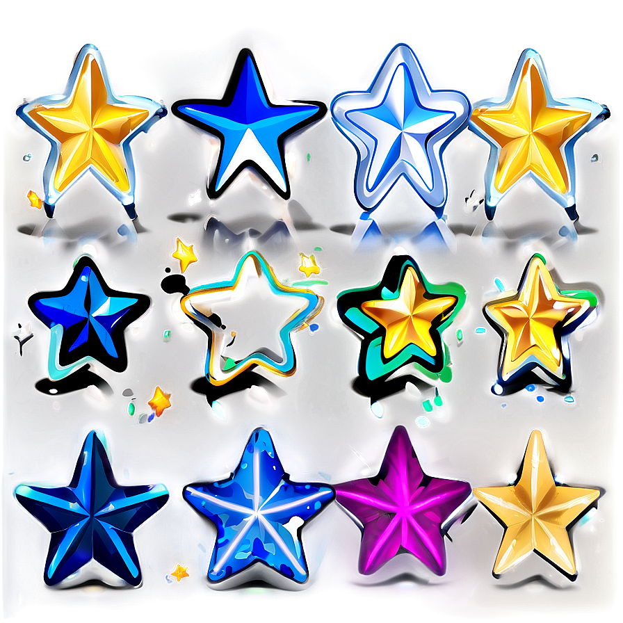 Transparent Stars Clipart Png 05252024