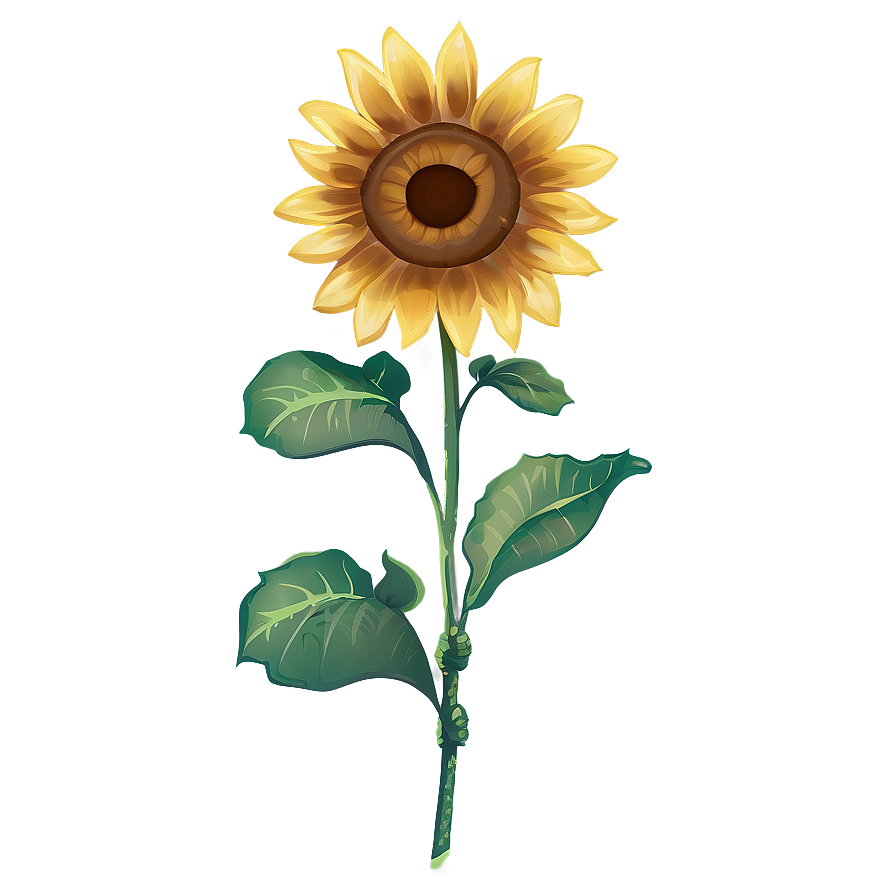 Transparent Sunflower Illustration Png 60