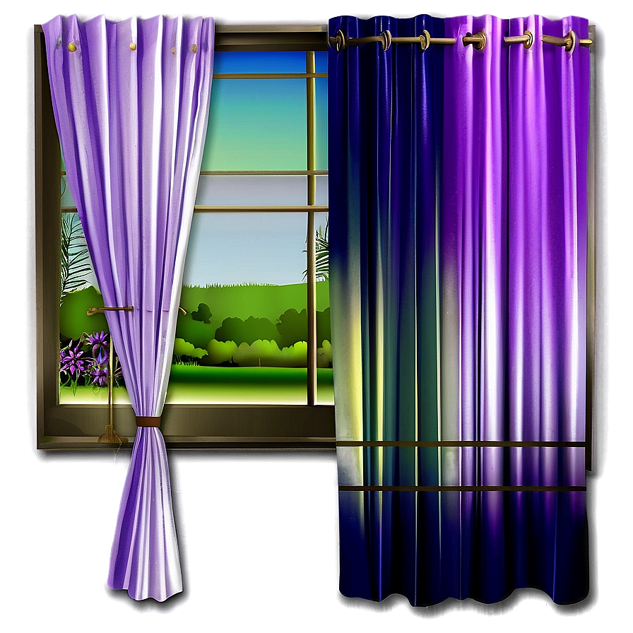 Transparent Window Curtain Png 3