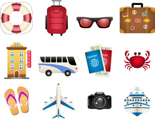 Travel_and_ Vacation_ Icons_ Set