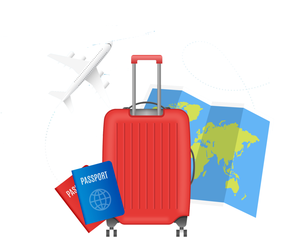 Travel Essentials Vector Illustration