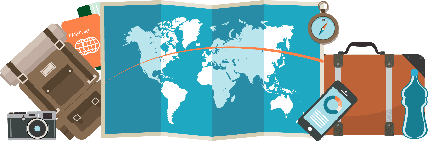 Travel Essentials World Map