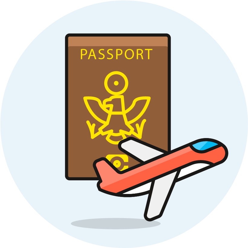 Travel Ready Passportand Airplane