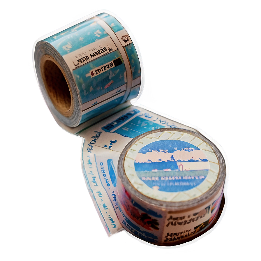 Travel Washi Tape Aesthetic Png Irv19